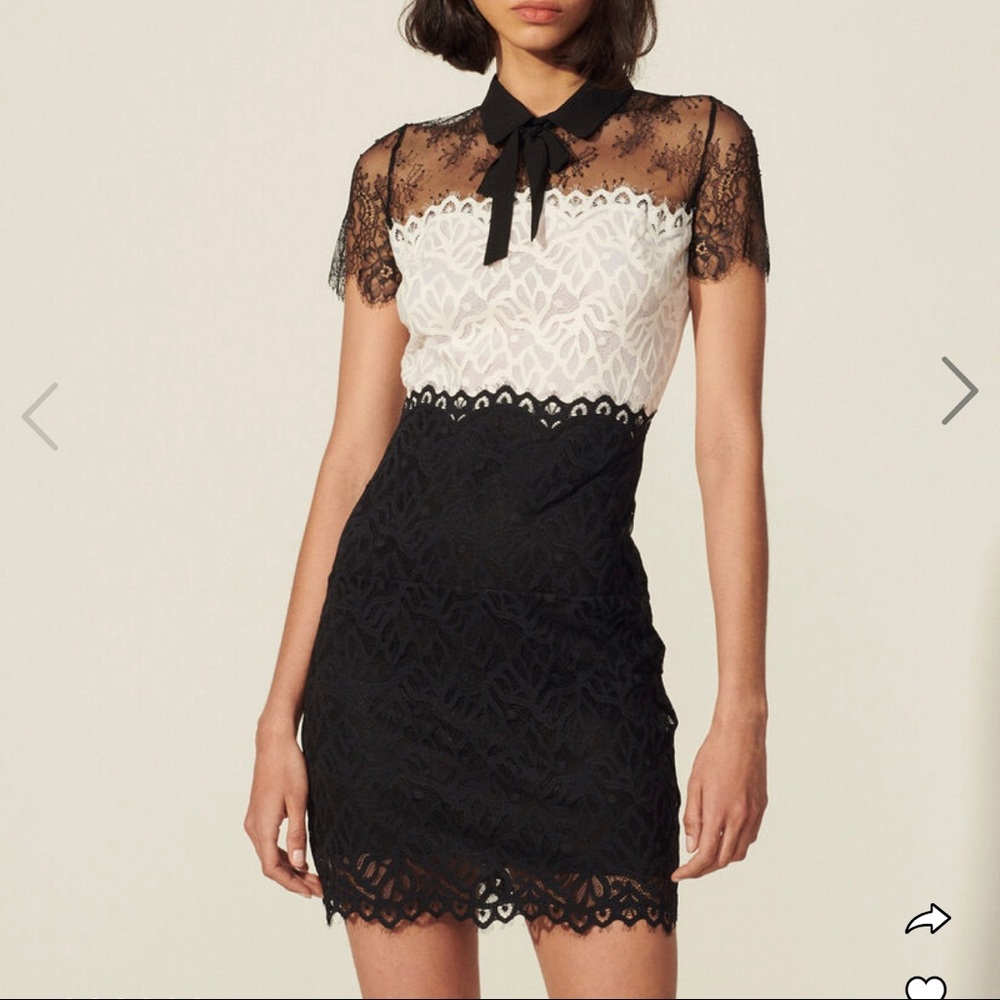 Sandro Paris, lace dress, Size 2